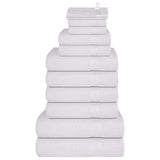 vidaXL 12-Piece Towel Set FROGN 360 gsm White