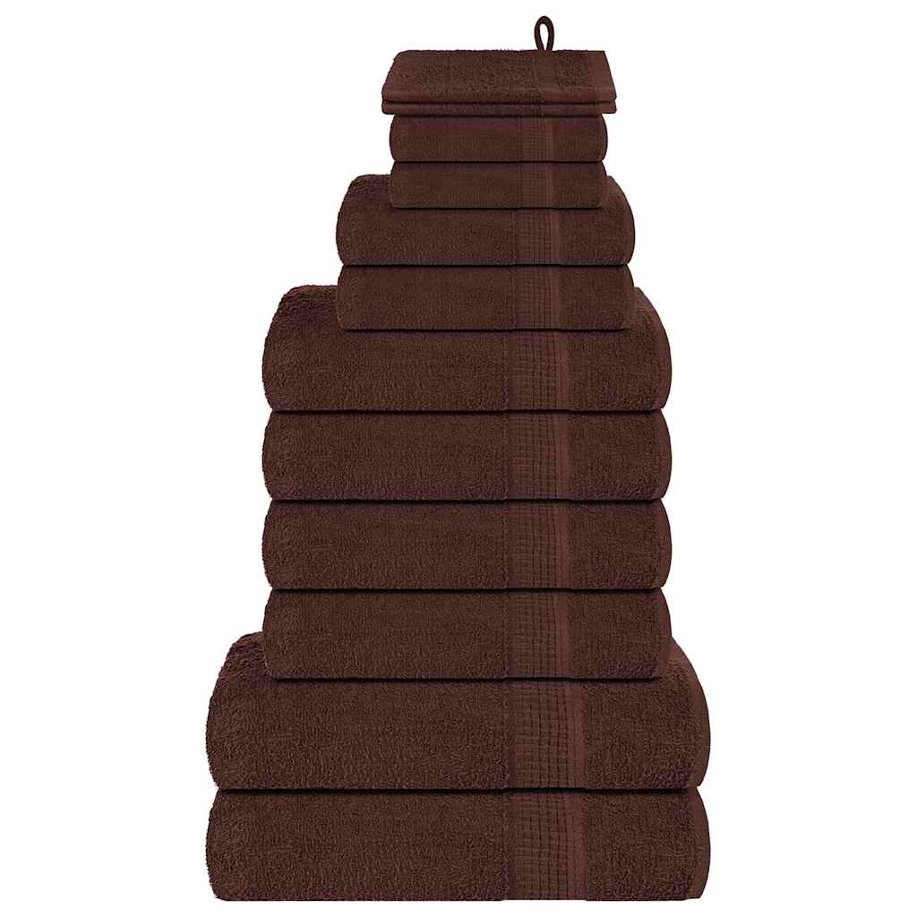 vidaXL 12-Piece Towel Set FROGN 360 gsm White