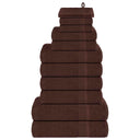 vidaXL 12-delige Handdoekenset FROGN 360 g/m² wit