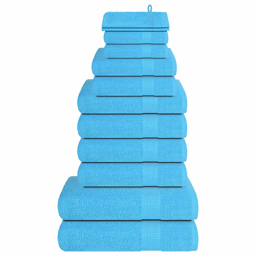 vidaXL 12-Piece Towel Set FROGN 360 gsm White
