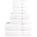 vidaXL 8-delige Handdoekenset SOLUND 600 g/m² wit