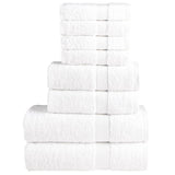vidaXL 8-piece Towel Set SOLUND 600 gsm white