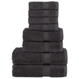 vidaXL 8-piece Towel Set SOLUND 600 gsm white