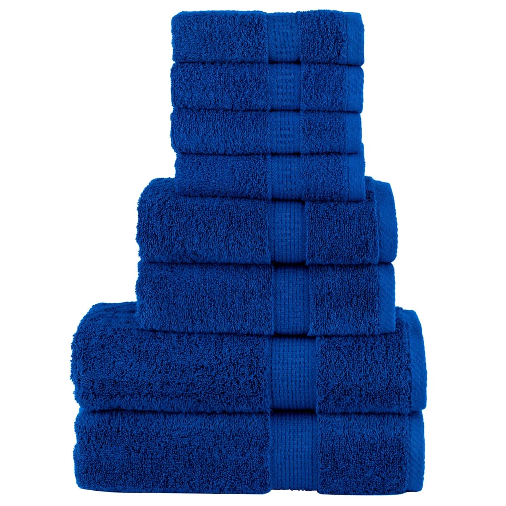 vidaXL 8-piece Towel Set SOLUND 600 gsm white