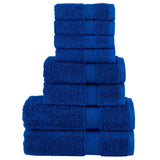 vidaXL 8-piece Towel Set SOLUND 600 gsm white