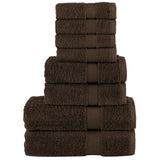 vidaXL 8-piece Towel Set SOLUND 600 gsm white