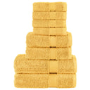 vidaXL 8-delige Handdoekenset SOLUND 600 g/m² wit
