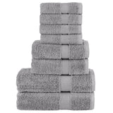 vidaXL 8-piece Towel Set SOLUND 600 gsm white