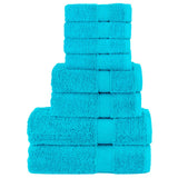 vidaXL 8-piece Towel Set SOLUND 600 gsm white