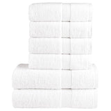 vidaXL 6-piece Towel Set SOLUND 600 gsm white