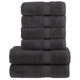 vidaXL 6-piece Towel Set SOLUND 600 gsm white