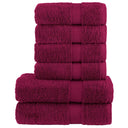 vidaXL 6-delige Handdoekenset SOLUND 600 g/m² wit