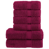 vidaXL 6-piece Towel Set SOLUND 600 gsm white