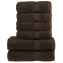 vidaXL 6-delige Handdoekenset SOLUND 600 g/m² wit