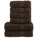 vidaXL 6-piece Towel Set SOLUND 600 gsm white