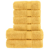 vidaXL 6-piece Towel Set SOLUND 600 gsm white
