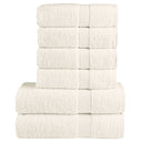vidaXL 6-delige Handdoekenset SOLUND 600 g/m² wit