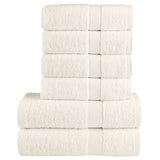vidaXL 6-piece Towel Set SOLUND 600 gsm white