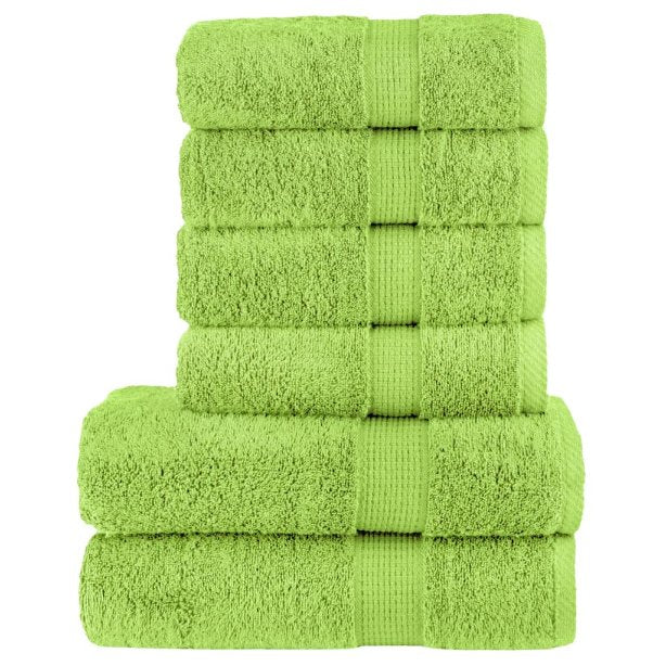 vidaXL 6-piece Towel Set SOLUND 600 gsm white