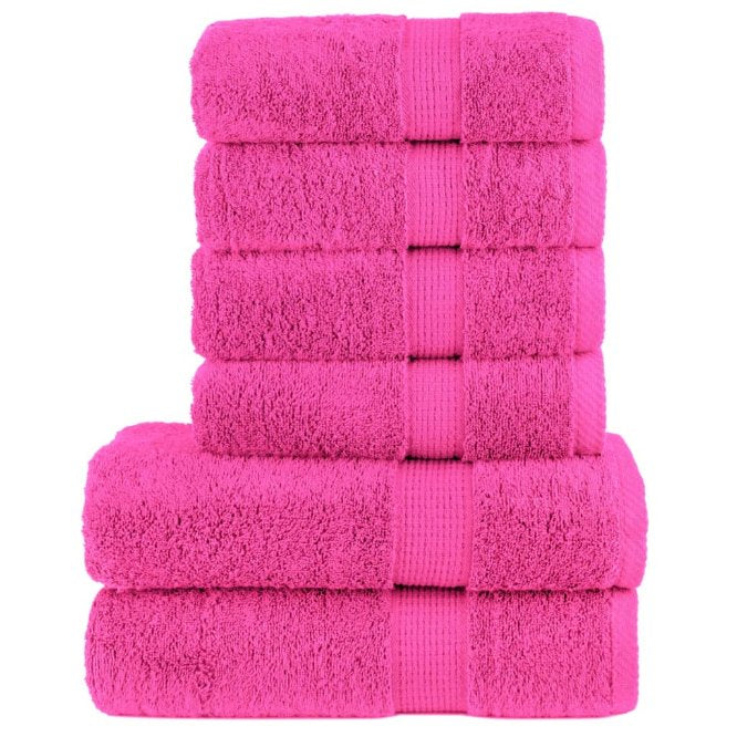 vidaXL 6-piece Towel Set SOLUND 600 gsm white