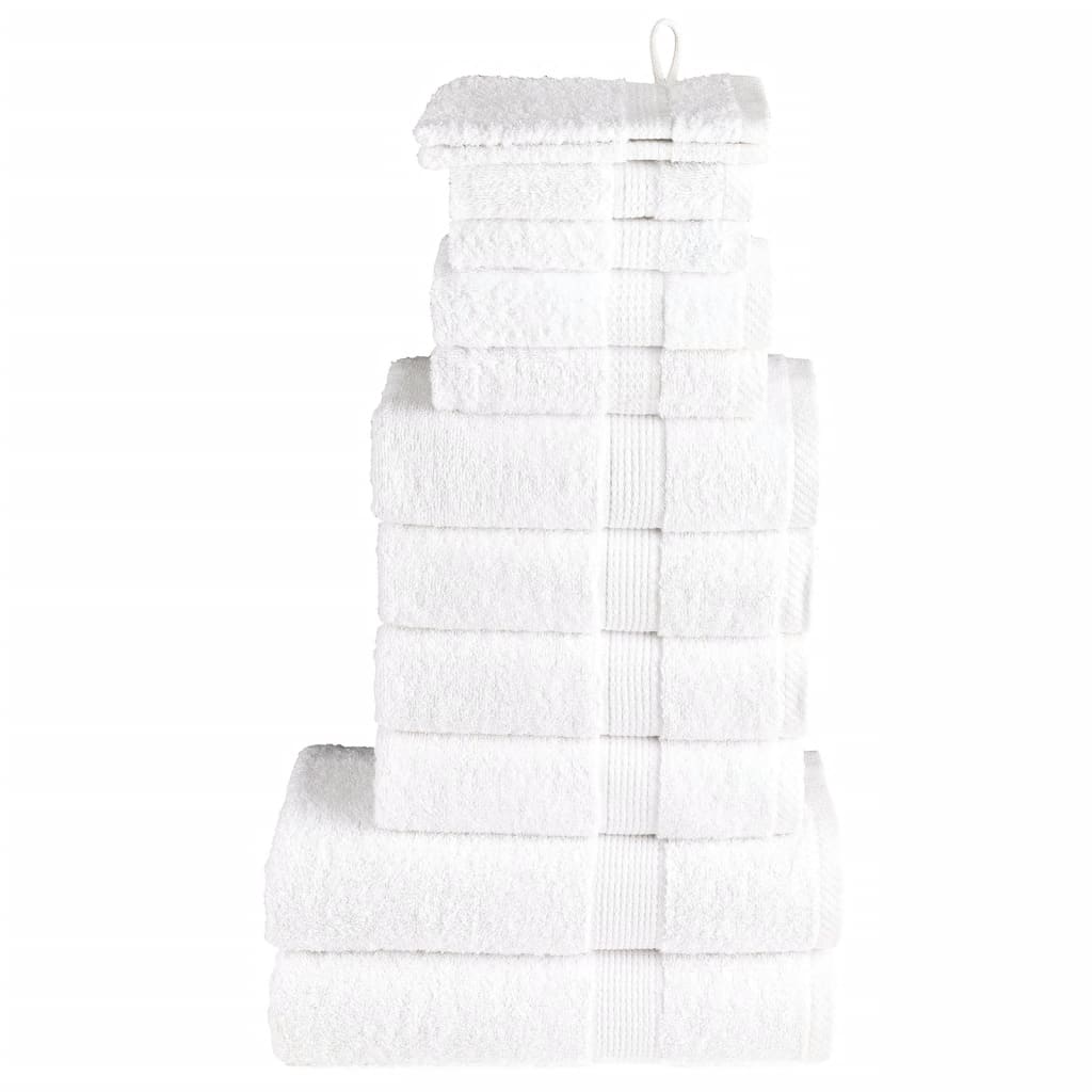 vidaXL 12-Piece Towel Set SOLUND 600 gsm white