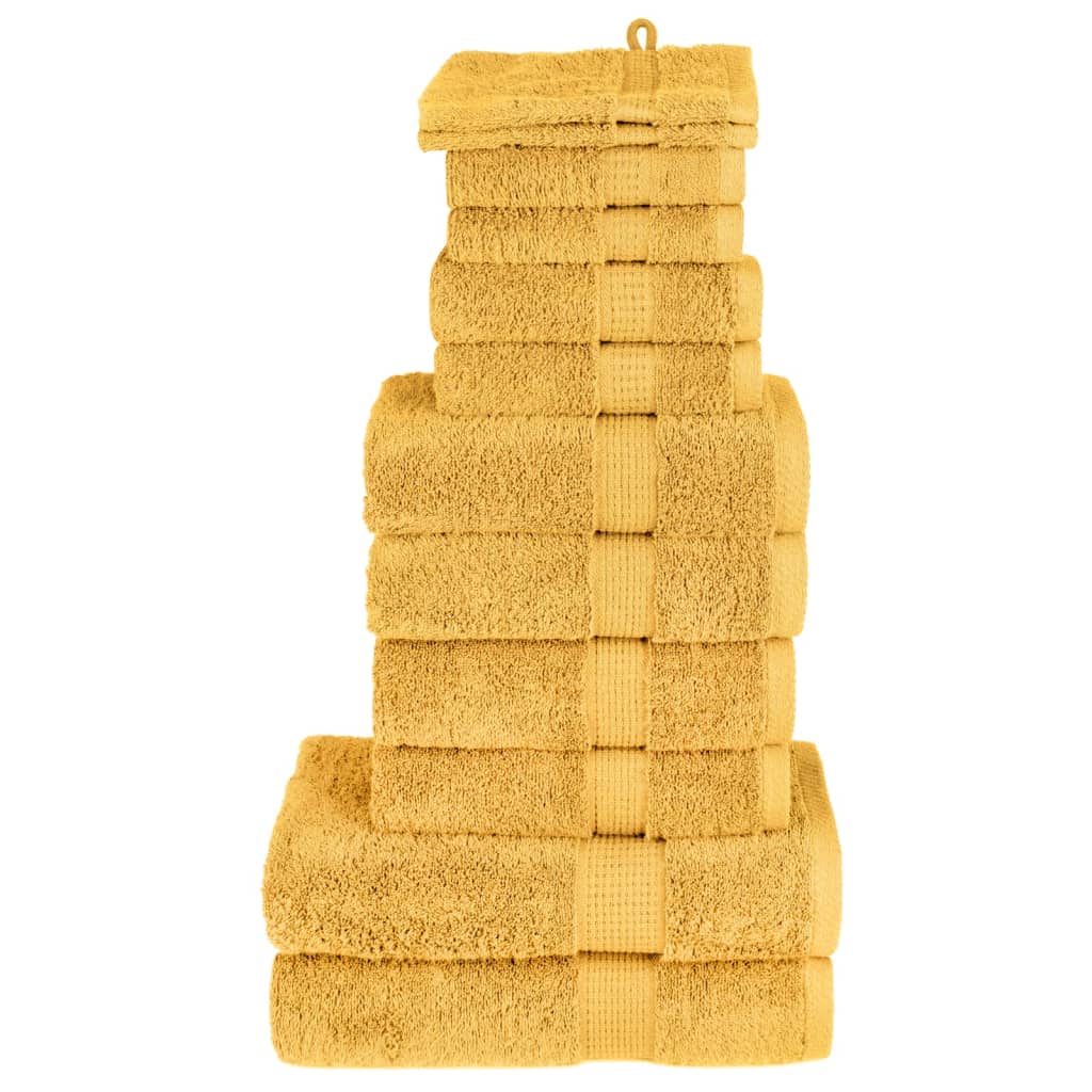 vidaXL 12-Piece Towel Set SOLUND 600 gsm white