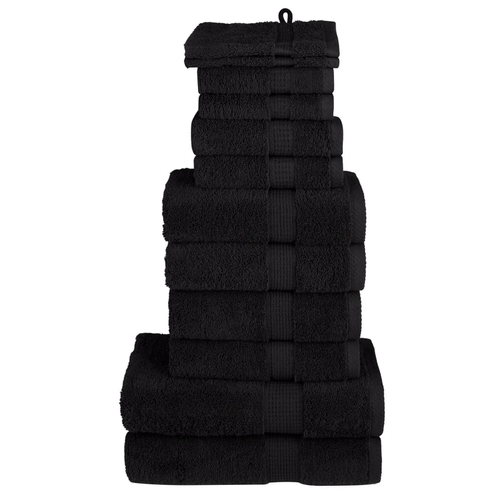 vidaXL 12-Piece Towel Set SOLUND 600 gsm white