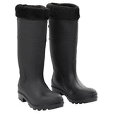 vidaXL Rain boots size 38 PVC black
