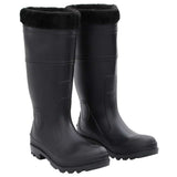 vidaXL Rain boots size 38 PVC black