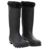 vidaXL Rain boots size 38 PVC black