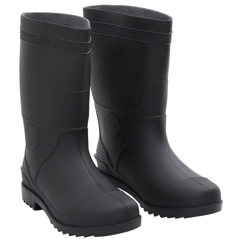vidaXL Regenlaarzen maat 38 PVC zwart