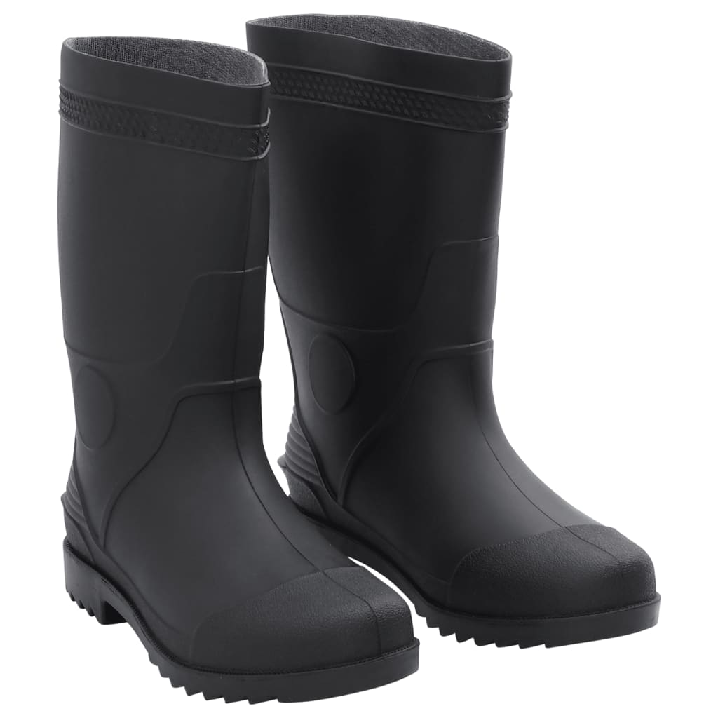 vidaXL Regenlaarzen maat 38 PVC zwart