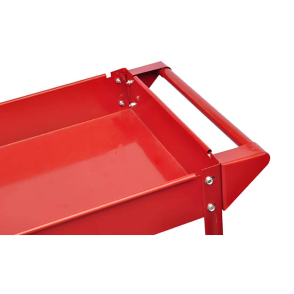 vidaXL Gereedschapswagen 100 kg rood