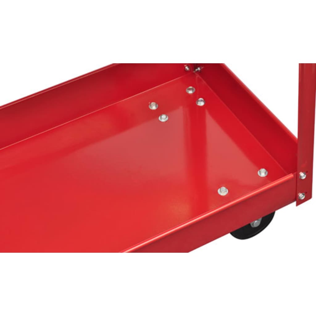 vidaXL Gereedschapswagen 100 kg rood