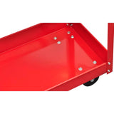 vidaXL Gereedschapswagen 100 kg rood