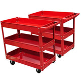 vidaXL Gereedschapswagen 100 kg rood