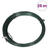 vidaXL Hekbinddraad 25 m 1,4/2 mm staal groen