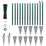 vidaXL Chain Link Fence with Posts 15x1.5 m Galvanized Steel