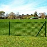 vidaXL Chain Link Fence with Posts 15x1.5 m Galvanized Steel