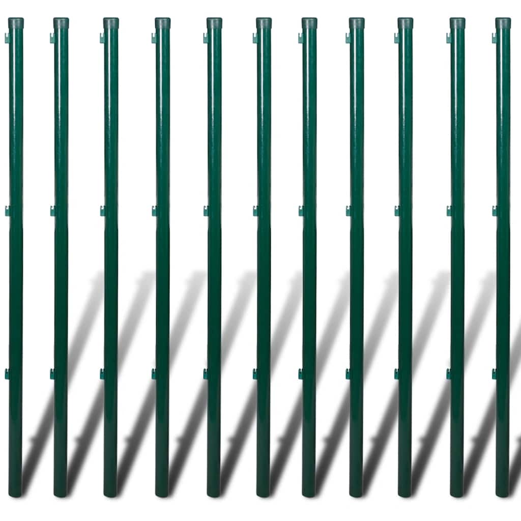 vidaXL Chain Link Fence with Posts 15x1.5 m Galvanized Steel