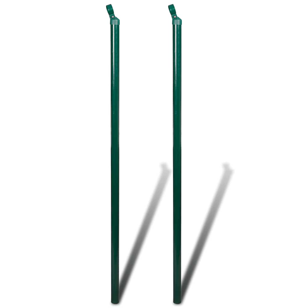 vidaXL Chain Link Fence with Posts 15x1.5 m Galvanized Steel
