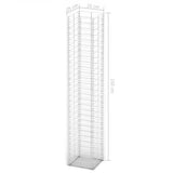 vidaXL 3-delige Schanskorfset 25x25x100 cm gegalvaniseerd draad