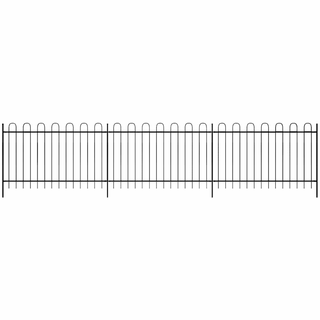 vidaXL Fence 600 x 150 cm Powder-coated Steel