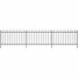 vidaXL Fence 600 x 150 cm Powder-coated Steel