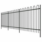 vidaXL Fence 600 x 150 cm Powder-coated Steel