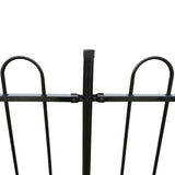 vidaXL Fence 600 x 150 cm Powder-coated Steel