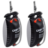 vidaXL Camping Showers 2 pcs solar 20 L