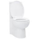 vidaXL Toilet hoekmodel keramisch wit