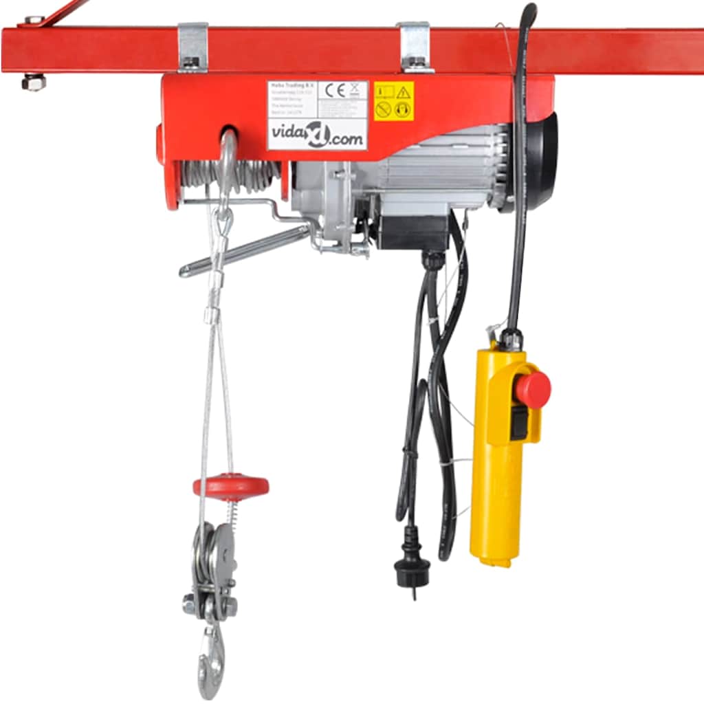 vidaXL Elektrische lier 500 W 100/200 kg