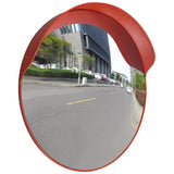 vidaXL Verkeersspiegel voor buiten 30 cm PC-kunststof zwart